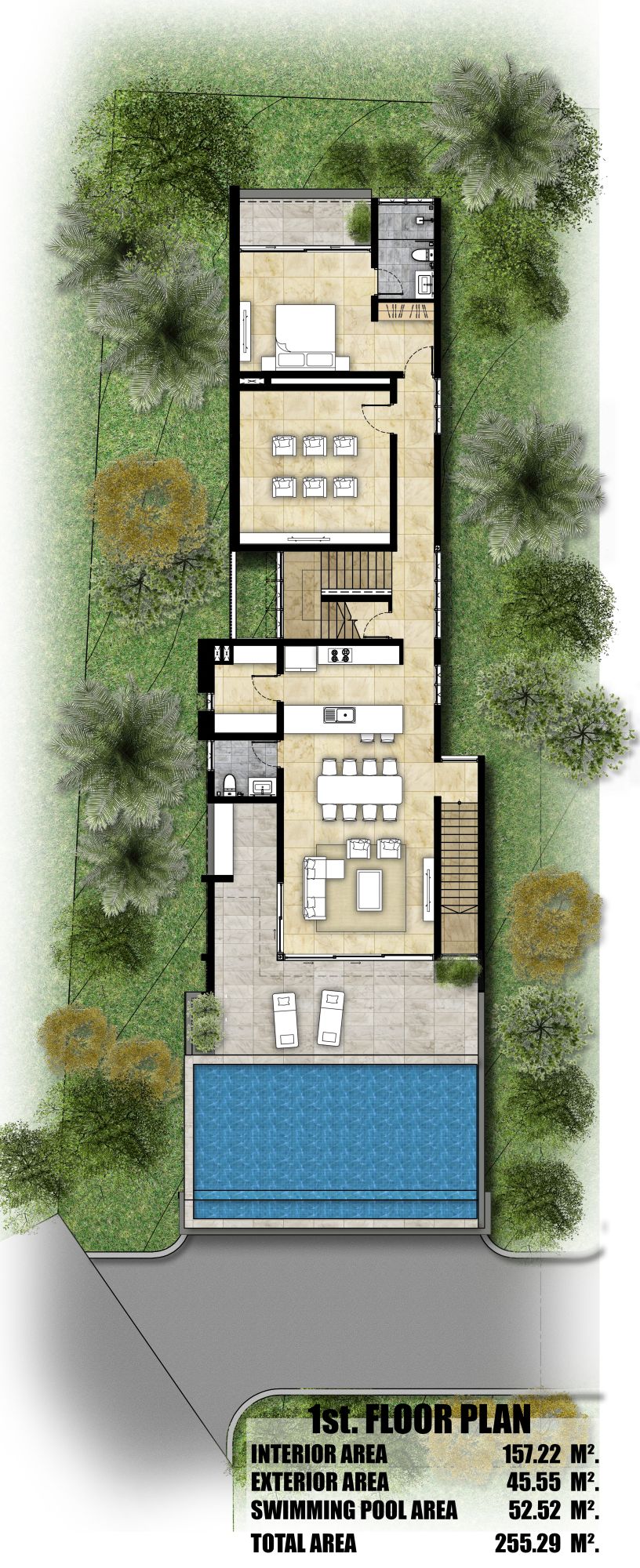2. 1st Floor Plan 1 villa