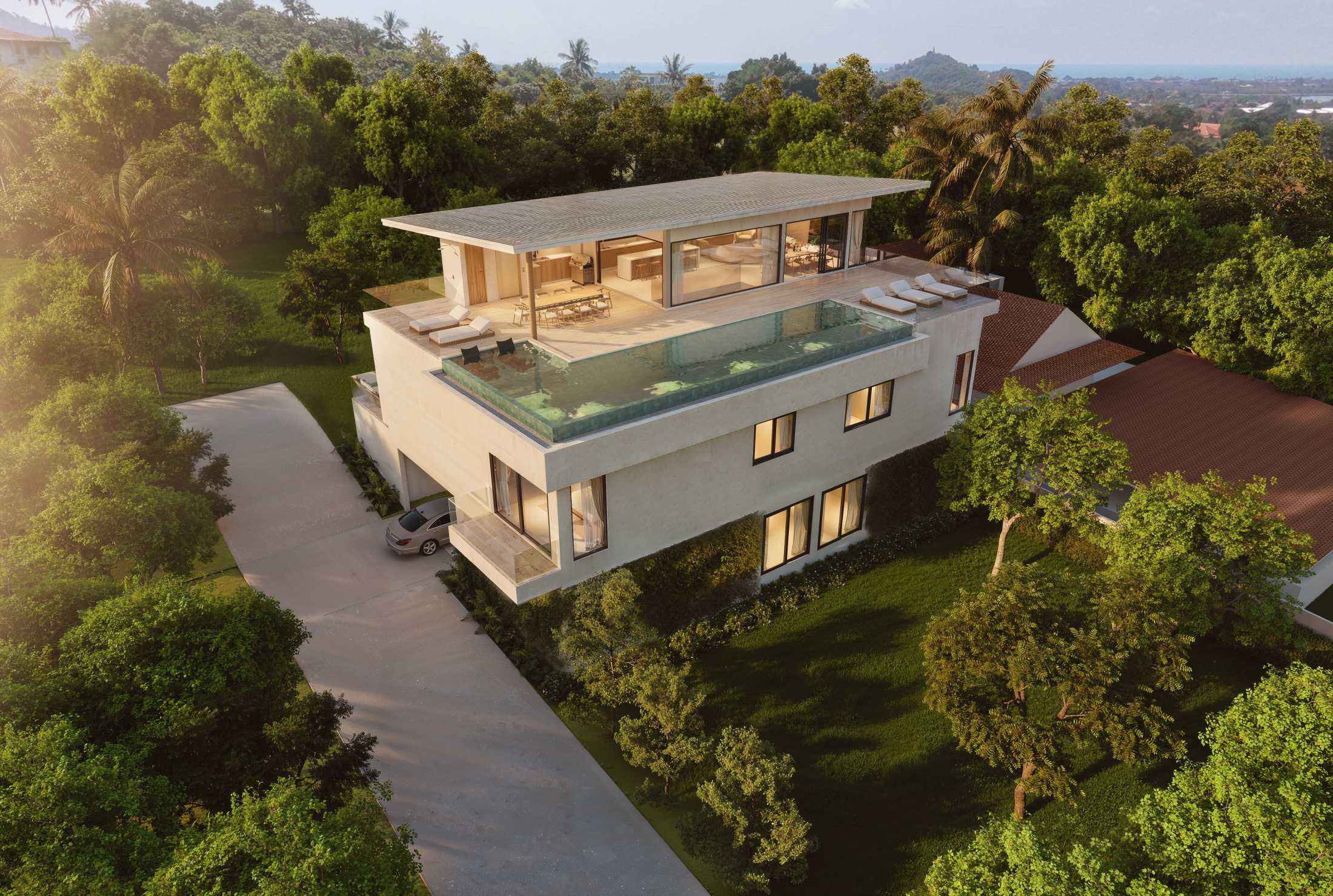 Luxury Sea View Villa for Sale in Bophut, Koh Samui| Panoramic Ocean & Mountain Views