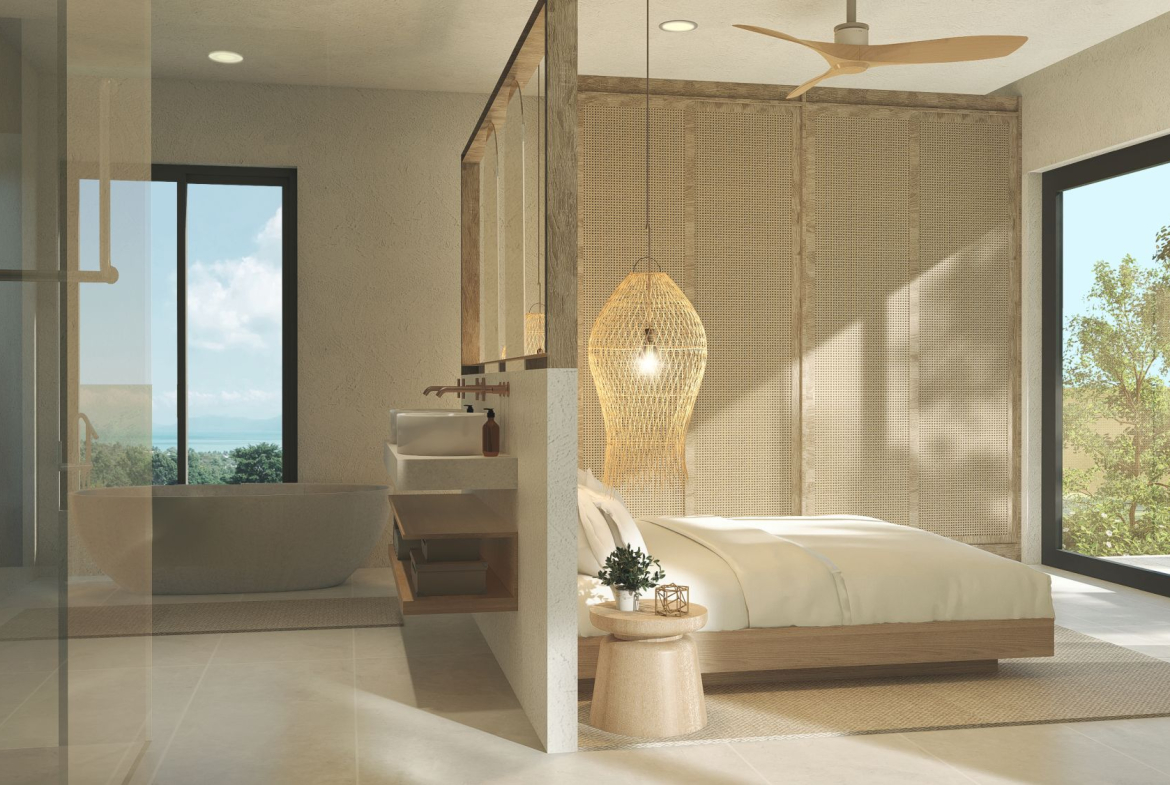 Luxury Sea View Villa for Sale in Bophut, Koh Samui| Panoramic Ocean & Mountain Views