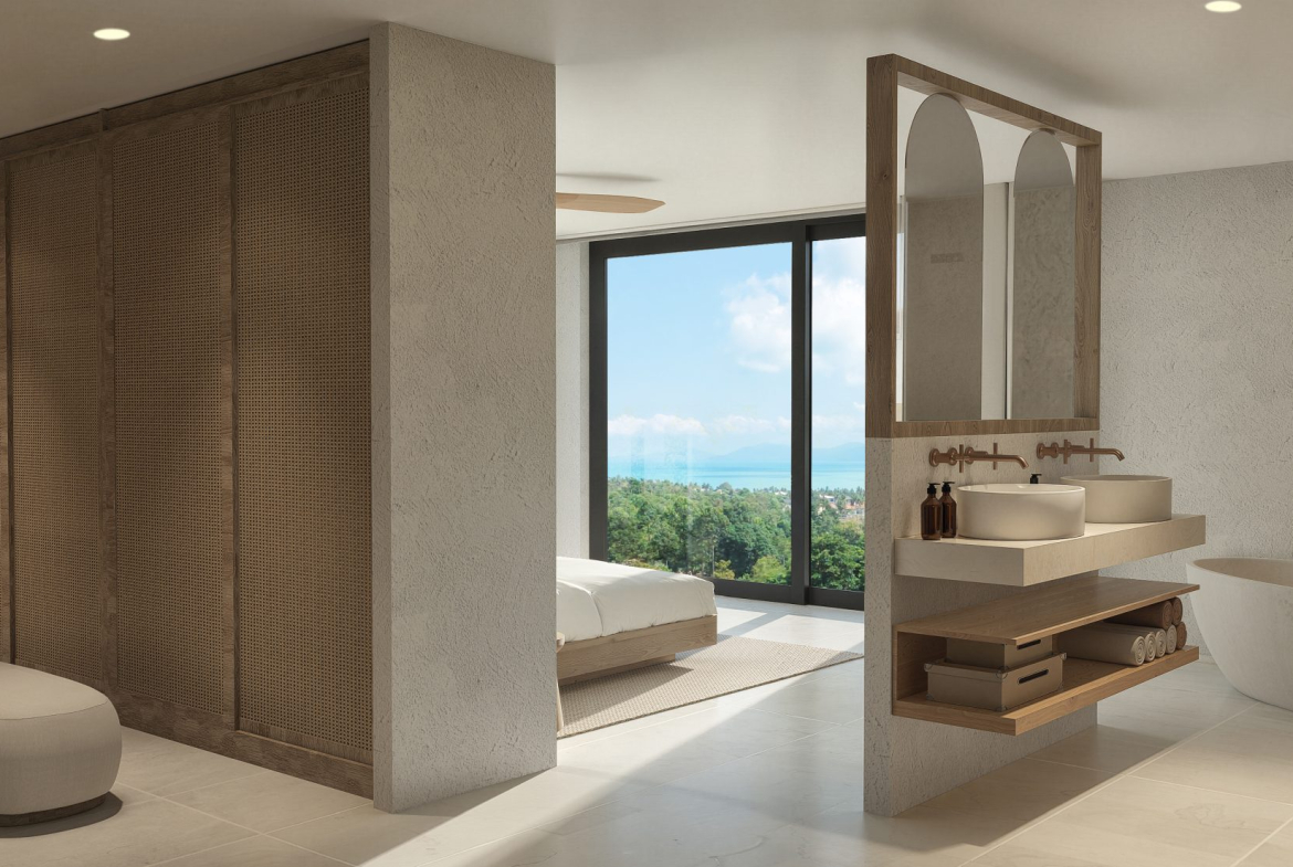 Luxury Sea View Villa for Sale in Bophut, Koh Samui| Panoramic Ocean & Mountain Views