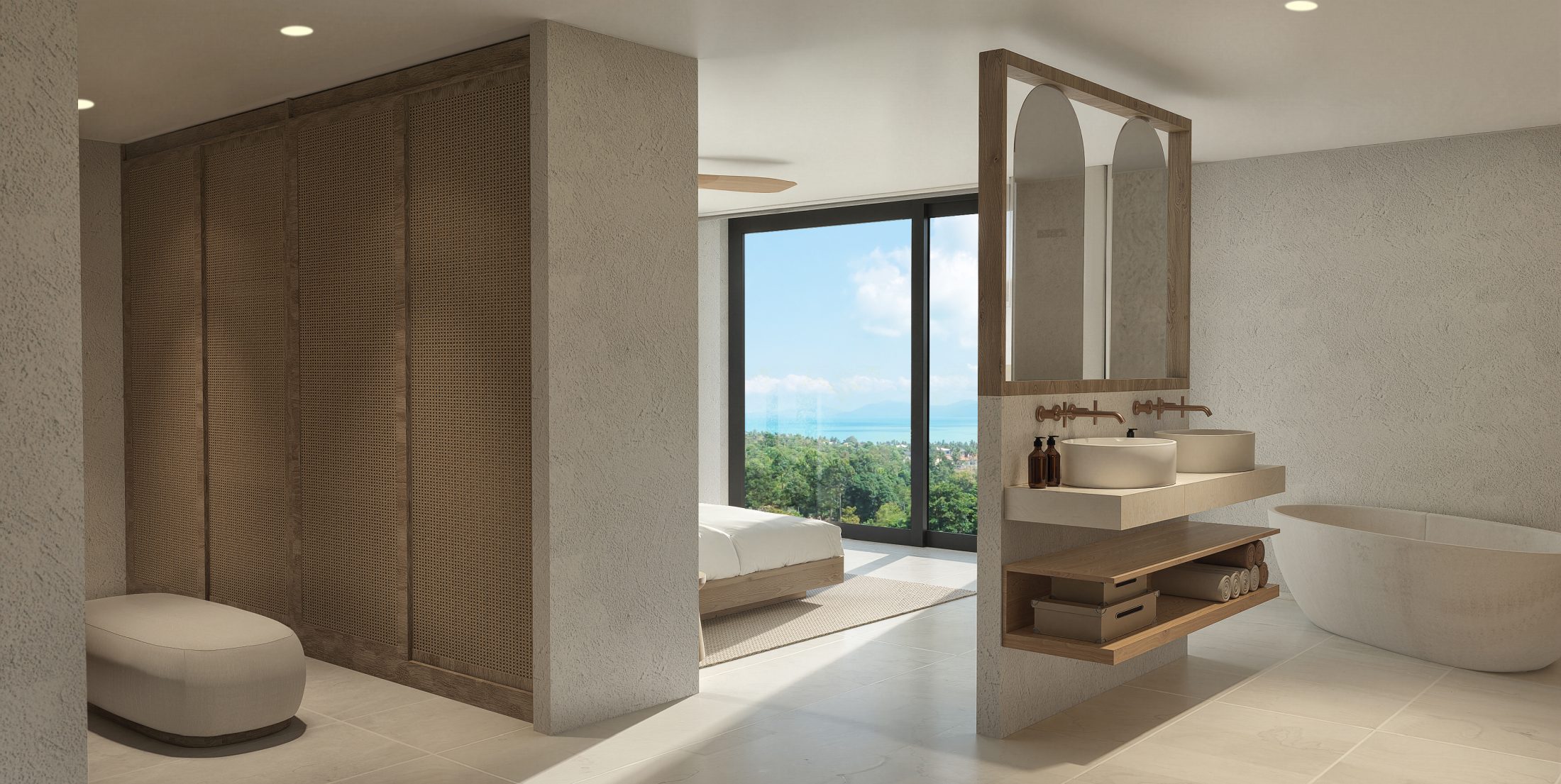 Luxury Sea View Villa for Sale in Bophut, Koh Samui| Panoramic Ocean & Mountain Views
