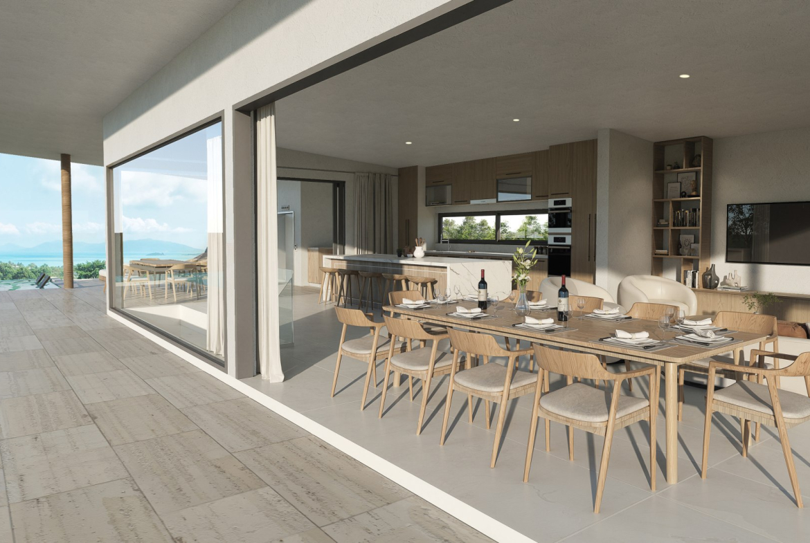 Luxury Sea View Villa for Sale in Bophut, Koh Samui| Panoramic Ocean & Mountain Views