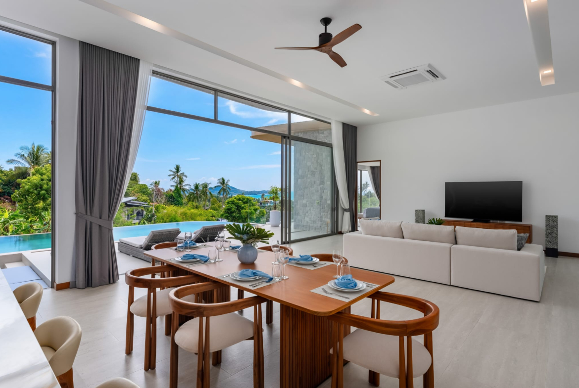 Exclusive 4-Bedroom Luxury Sea View Villa for Sale in Bophut, Koh Samui