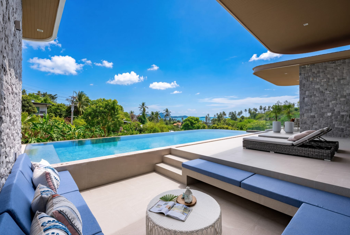 Exclusive 4-Bedroom Luxury Sea View Villa for Sale in Bophut, Koh Samui