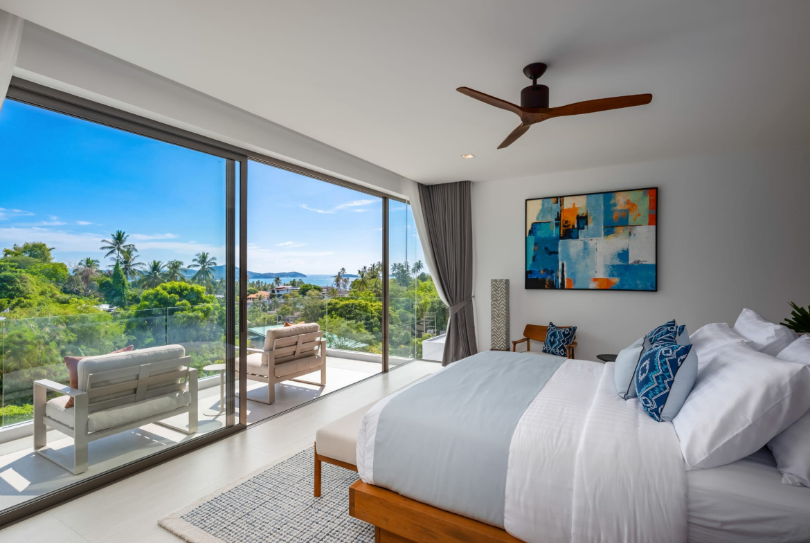 Exclusive 4-Bedroom Luxury Sea View Villa for Sale in Bophut, Koh Samui