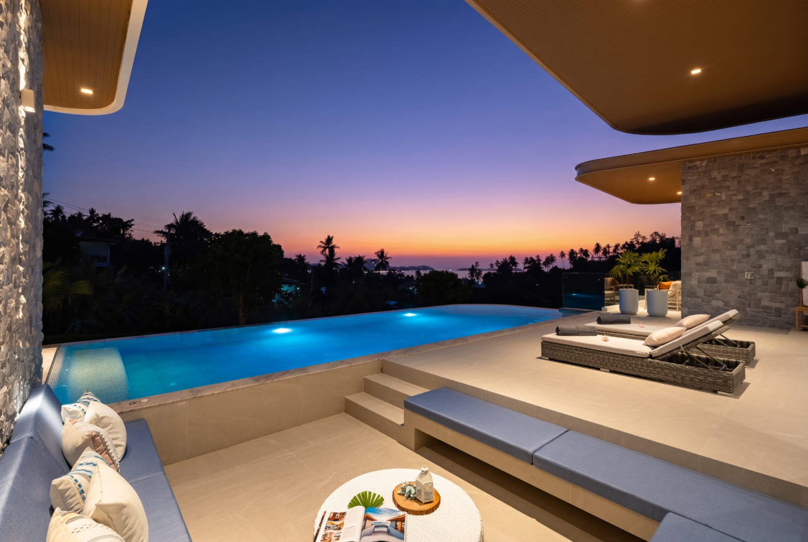 Exclusive 4-Bedroom Luxury Sea View Villa for Sale in Bophut, Koh Samui