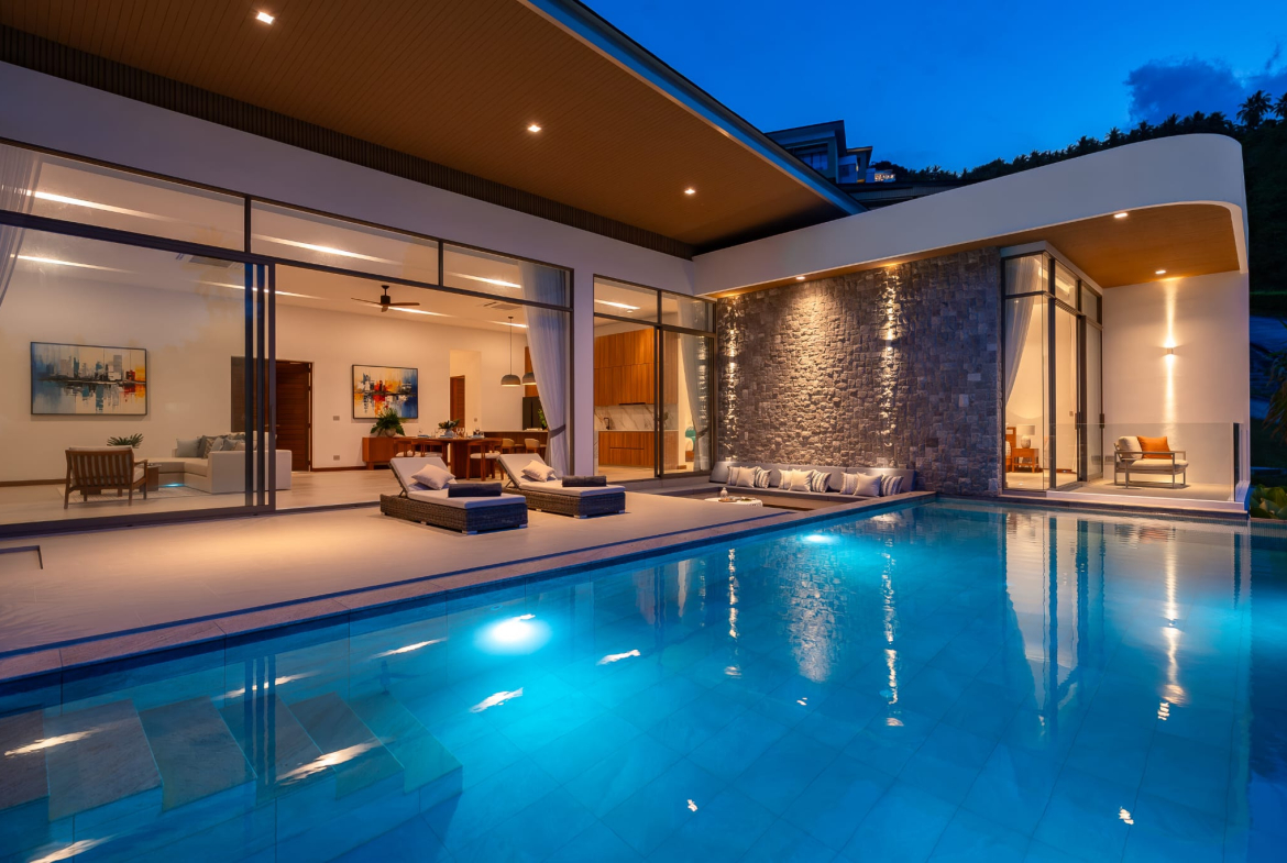 Exclusive 4-Bedroom Luxury Sea View Villa for Sale in Bophut, Koh Samui