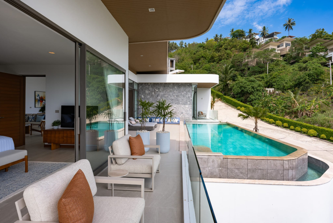 Exclusive 4-Bedroom Luxury Sea View Villa for Sale in Bophut, Koh Samui