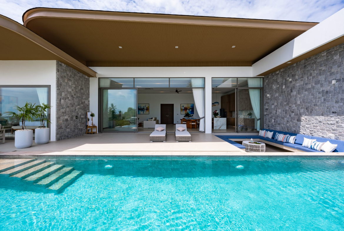 Exclusive 4-Bedroom Luxury Sea View Villa for Sale in Bophut, Koh Samui
