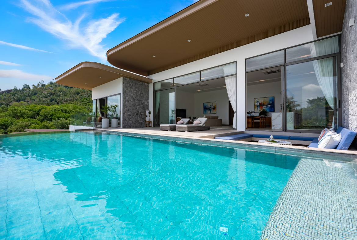 Exclusive 4-Bedroom Luxury Sea View Villa for Sale in Bophut, Koh Samui