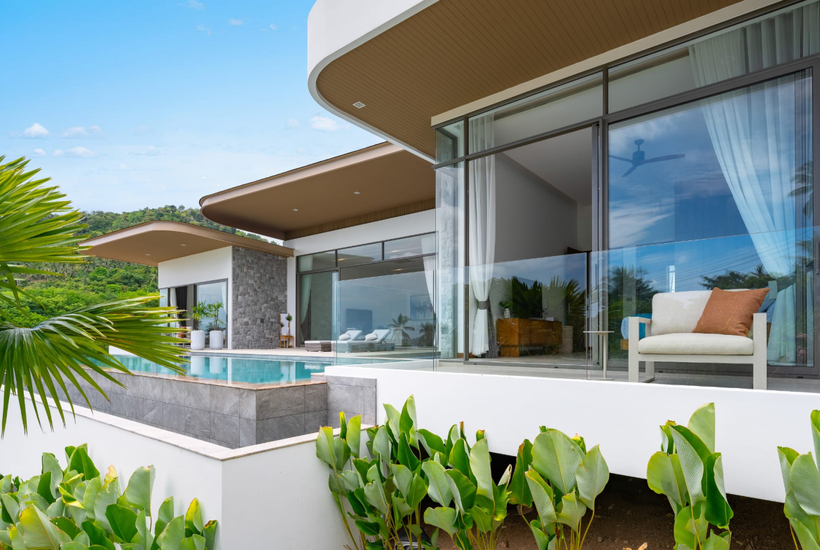 Exclusive 4-Bedroom Luxury Sea View Villa for Sale in Bophut, Koh Samui