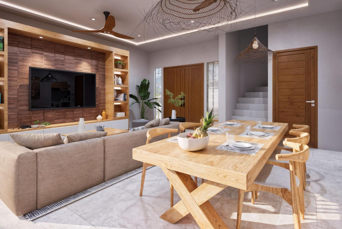2-3-Bedroom Modern Tropical Pool Villas for Sale in Lamai, Koh Samui