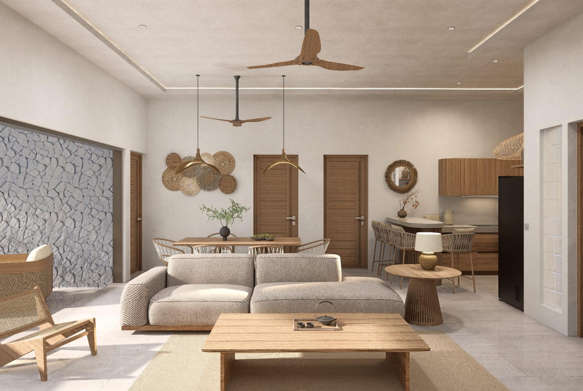 2-3-Bedroom Modern Tropical Pool Villas for Sale in Lamai, Koh Samui