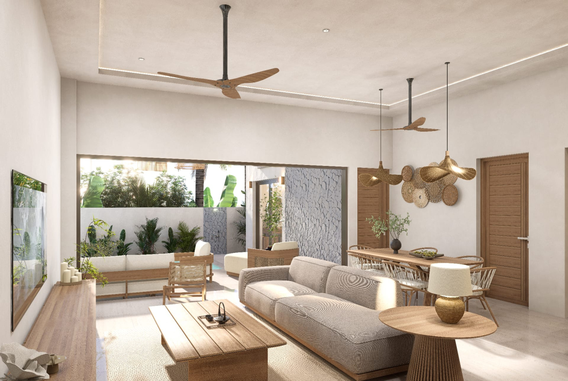 2-3-Bedroom Modern Tropical Pool Villas for Sale in Lamai, Koh Samui
