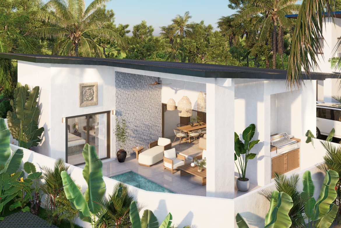 2-3-Bedroom Modern Tropical Pool Villas for Sale in Lamai, Koh Samui