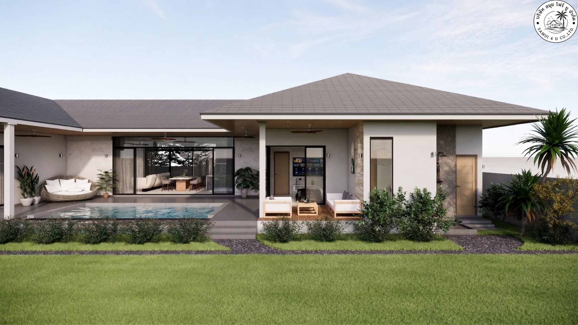 Modern 3-Bedroom Villas for Sale | Maenam, Koh Samui