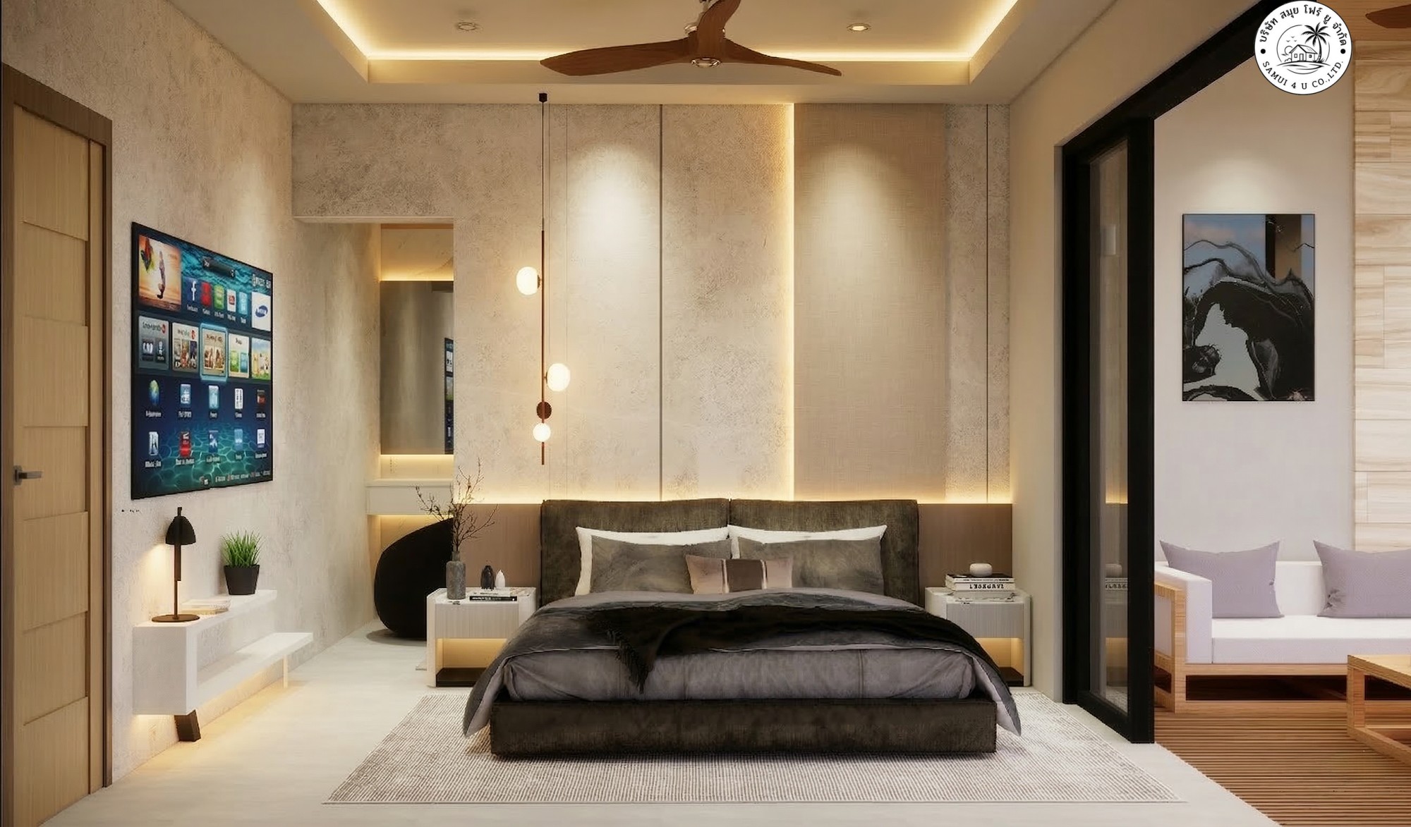 Modern 3-Bedroom Villas for Sale | Maenam, Koh Samui