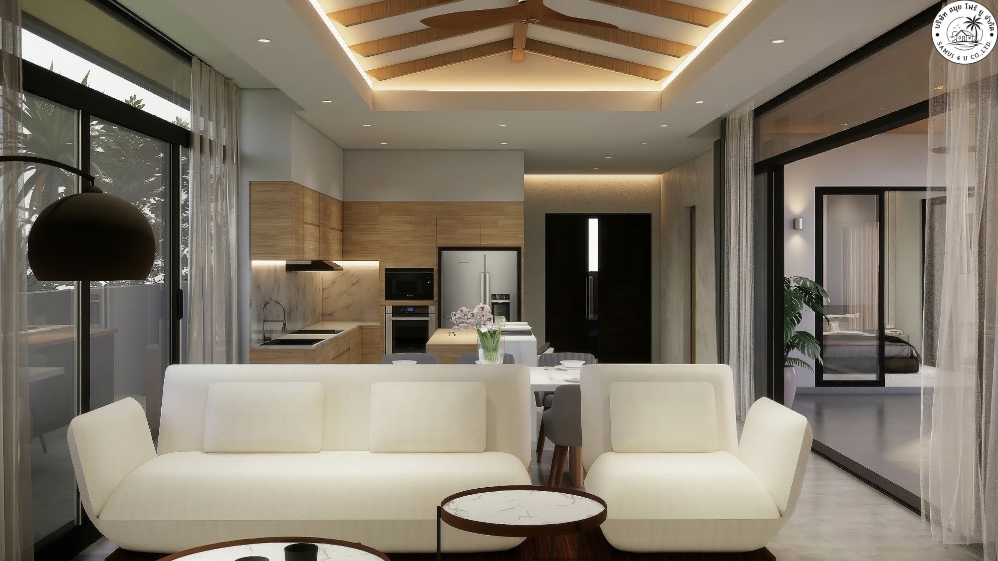 Modern 3-Bedroom Villas for Sale | Maenam, Koh Samui