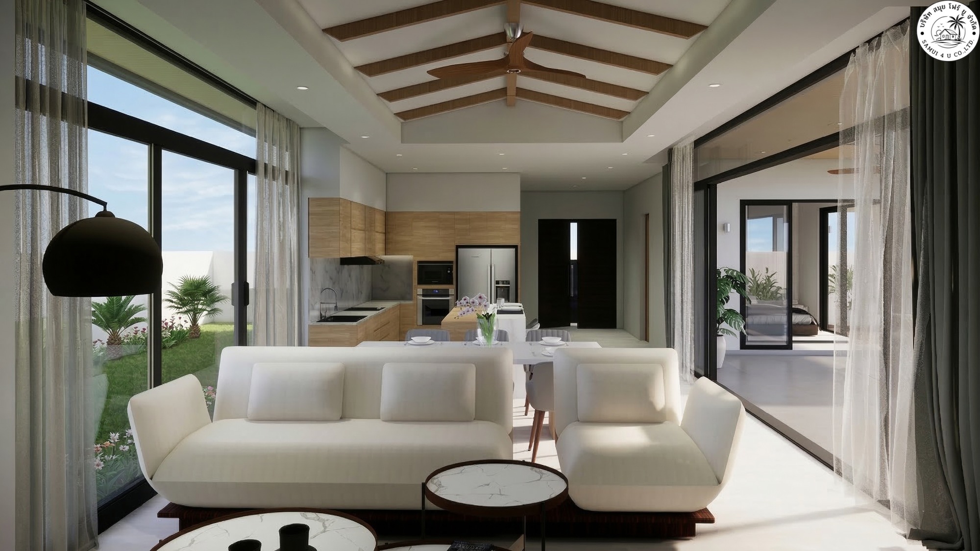 Modern 3-Bedroom Villas for Sale | Maenam, Koh Samui