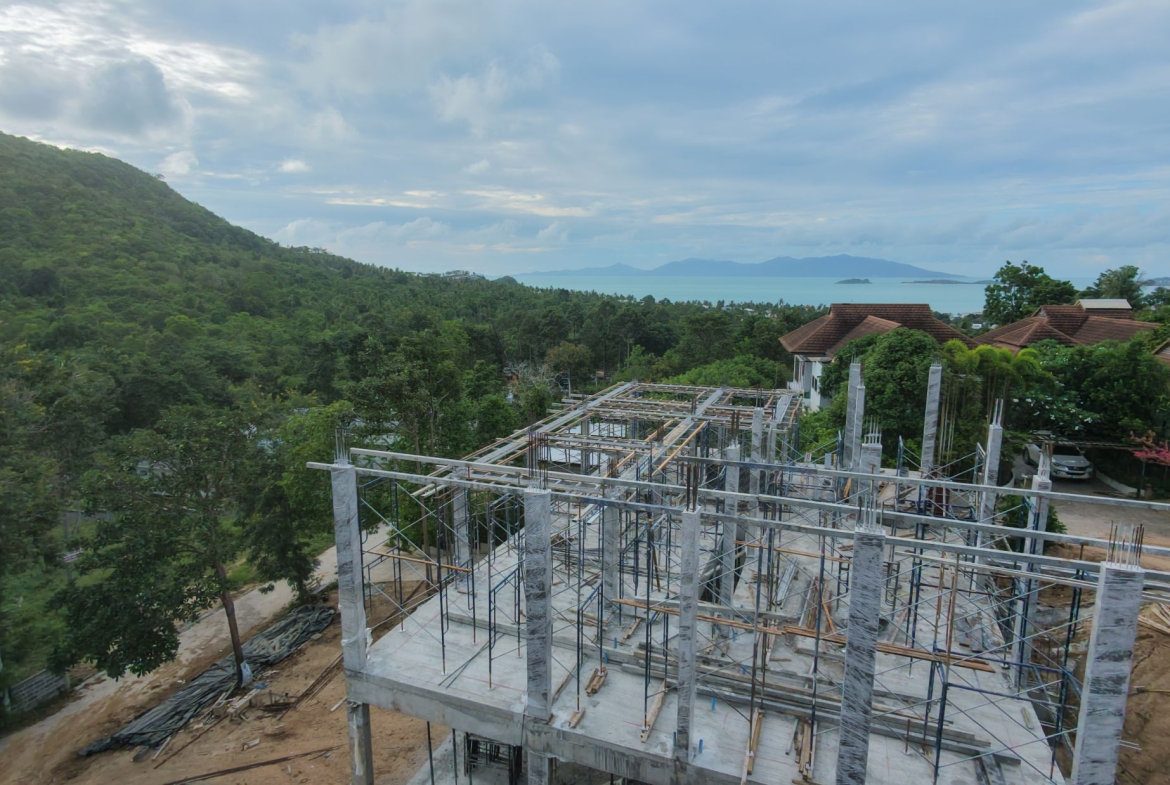 Luxury Sea View Villa for Sale in Bophut, Koh Samui| Panoramic Ocean & Mountain Views