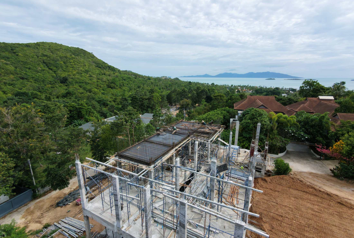 Luxury Sea View Villa for Sale in Bophut, Koh Samui| Panoramic Ocean & Mountain Views