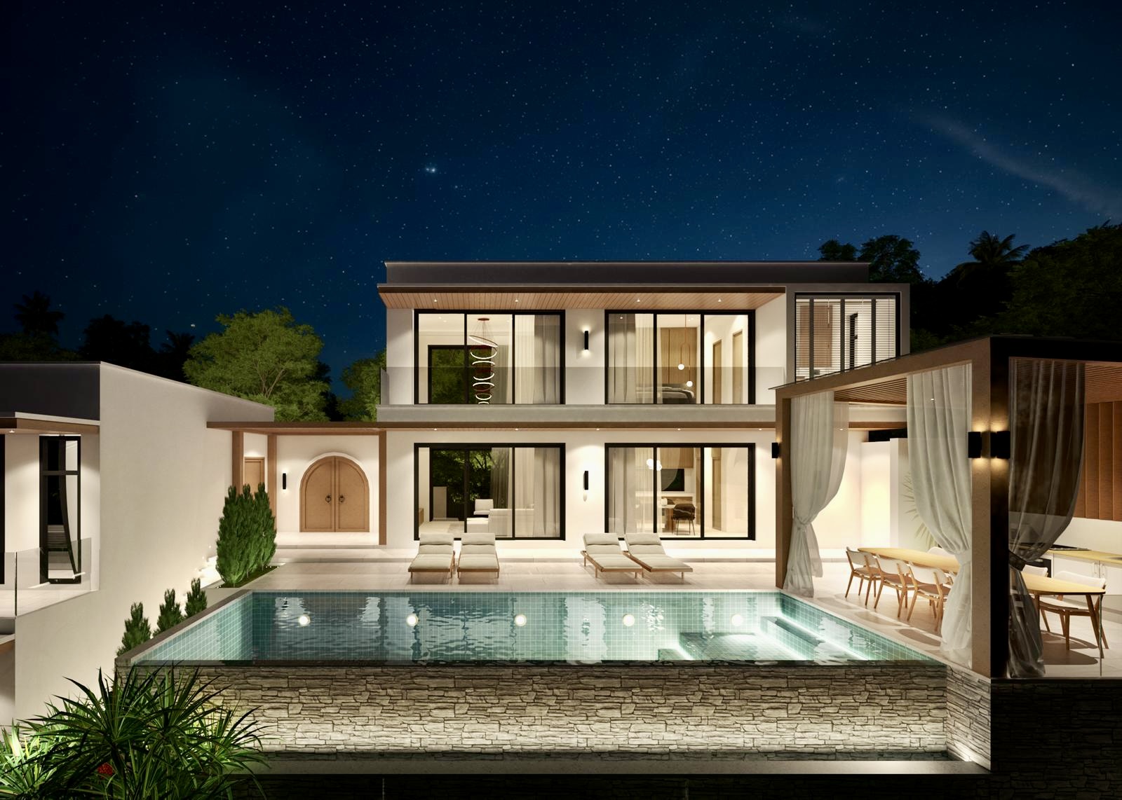 Luxury Hillside Pool Villas with Stunning Sunset Views