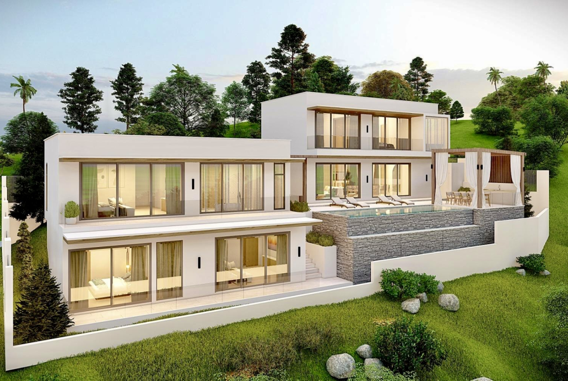 Luxury Hillside Pool Villas with Stunning Sunset Views