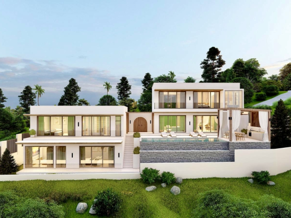 Luxury Hillside Pool Villas with Stunning Sunset Views