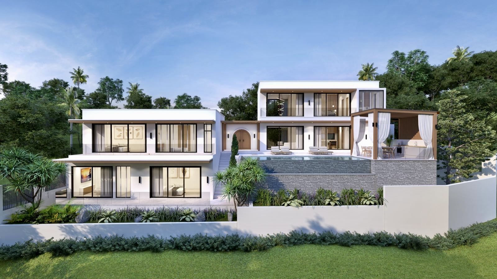 Luxury Hillside Pool Villas with Stunning Sunset Views