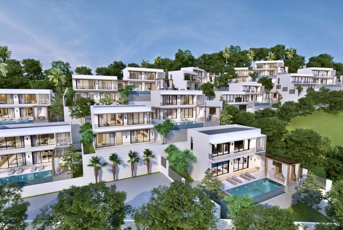 Luxury Hillside Pool Villas with Stunning Sunset Views