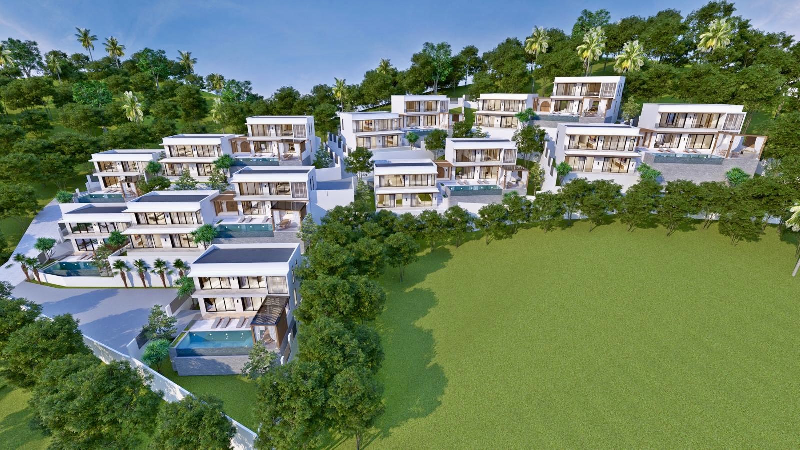 Luxury Hillside Pool Villas with Stunning Sunset Views