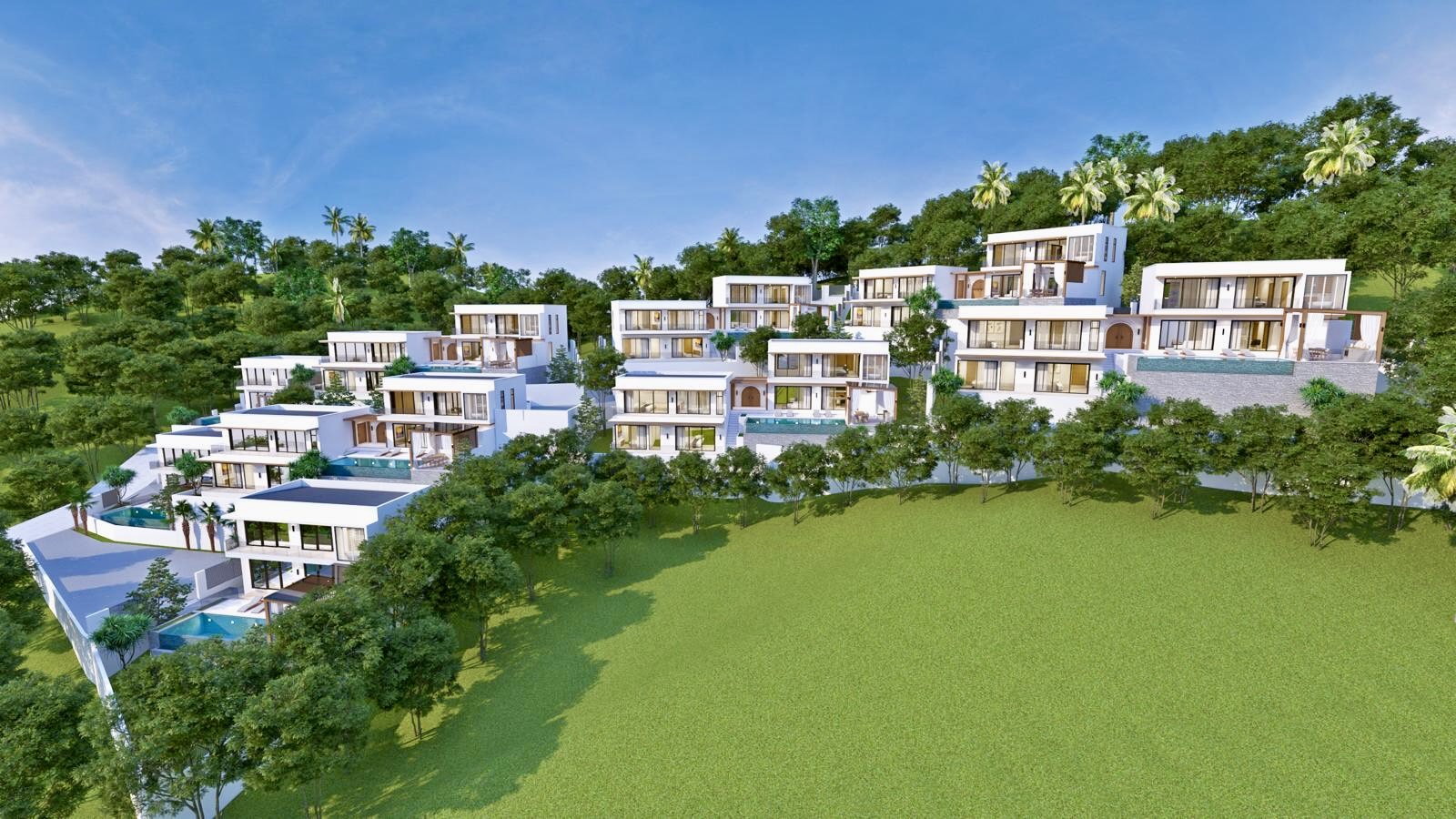 Luxury Hillside Pool Villas with Stunning Sunset Views