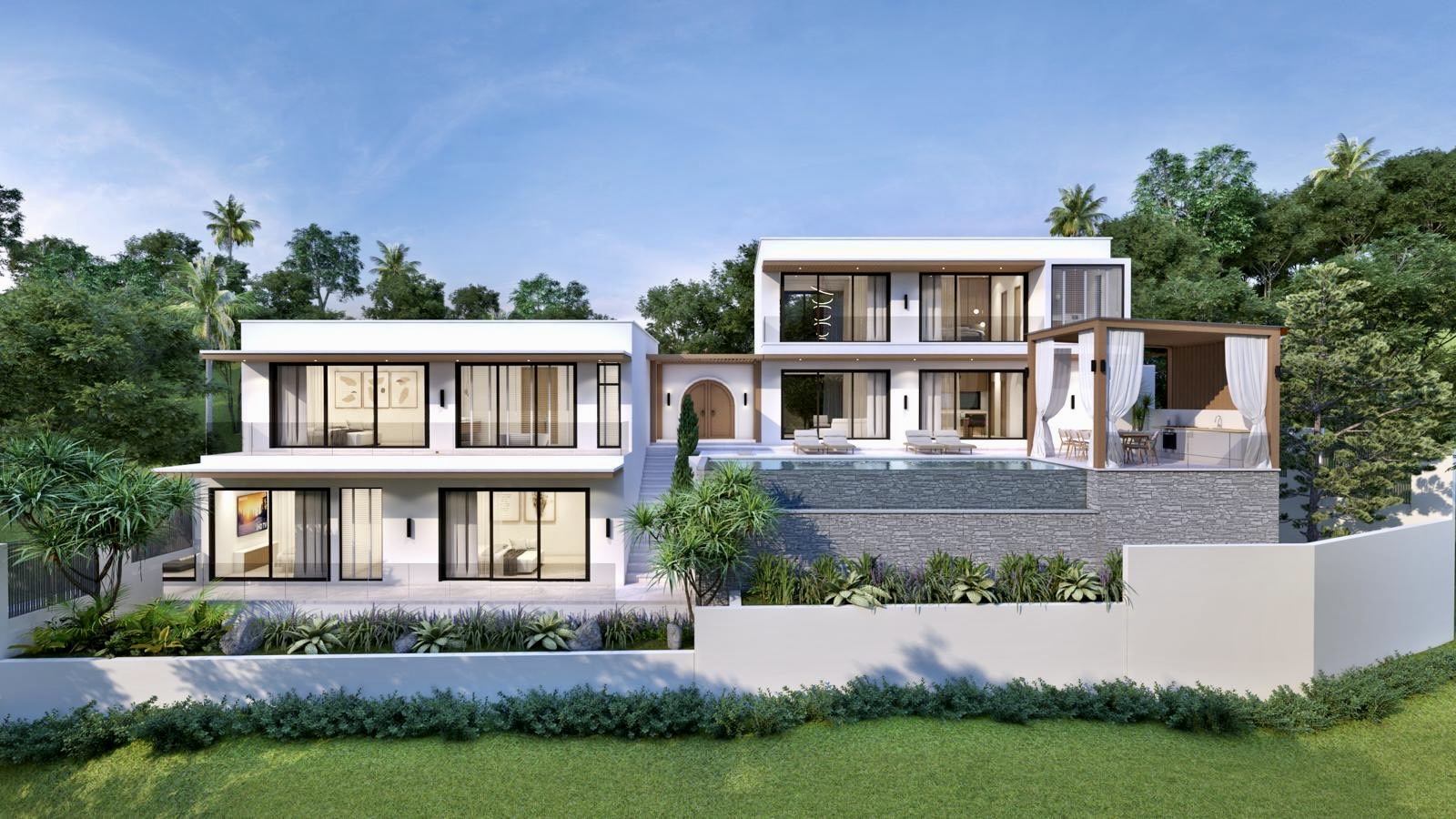 Luxury Hillside Pool Villas with Stunning Sunset Views