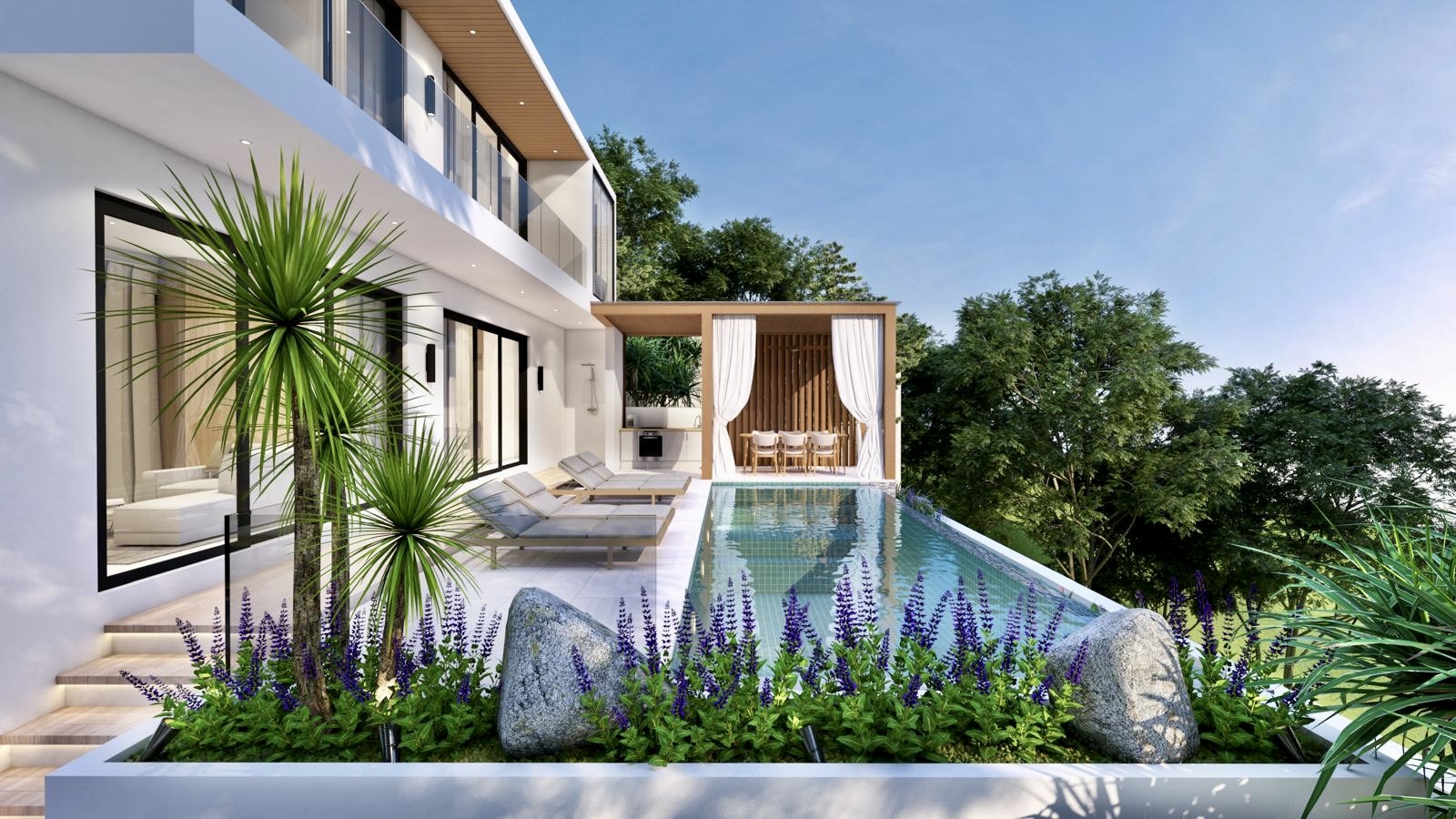 Luxury Hillside Pool Villas with Stunning Sunset Views