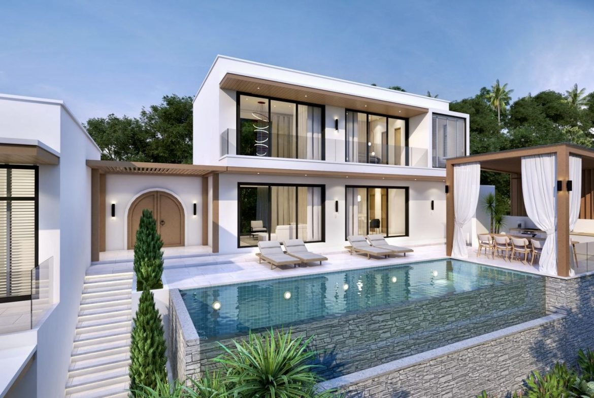 Luxury Hillside Pool Villas with Stunning Sunset Views