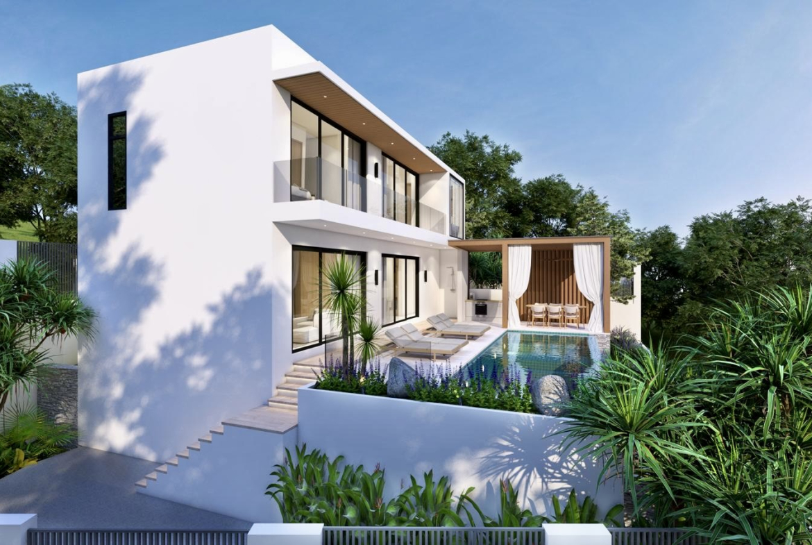 Luxury Hillside Pool Villas with Stunning Sunset Views