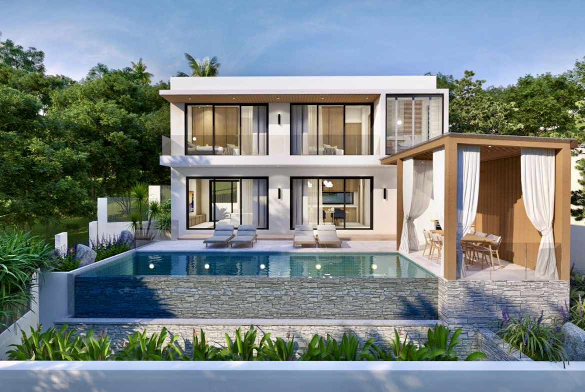 Luxury Hillside Pool Villas with Stunning Sunset Views