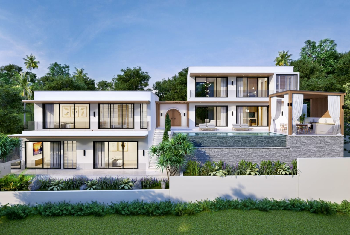 Luxury Hillside Pool Villas with Stunning Sunset Views