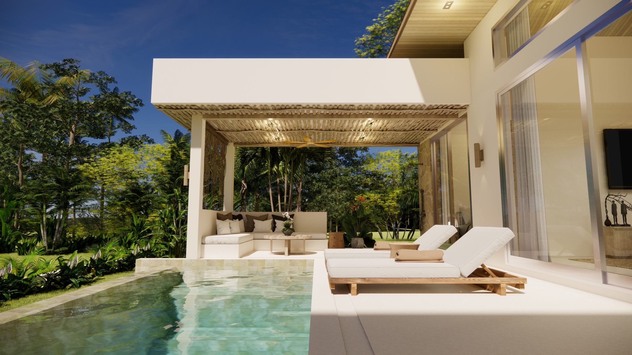 AELORA Residence 2 Bedroom Pool Villa (4) Boutique Pool Villas for Sale in Plai Laem, Koh Samui