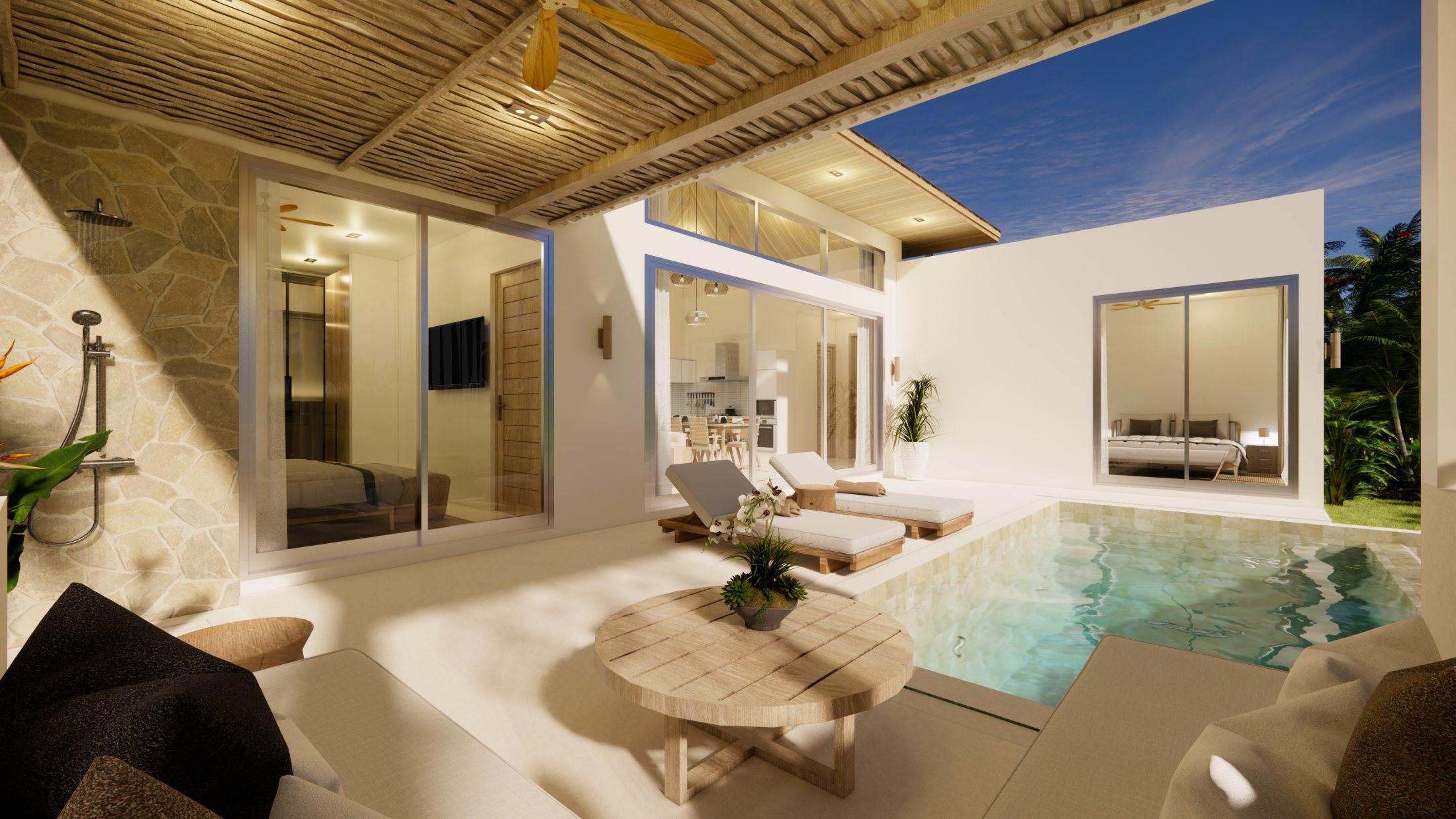 AELORA Residence 2 Bedroom Pool Villa (5) Boutique Pool Villas for Sale in Plai Laem, Koh Samui