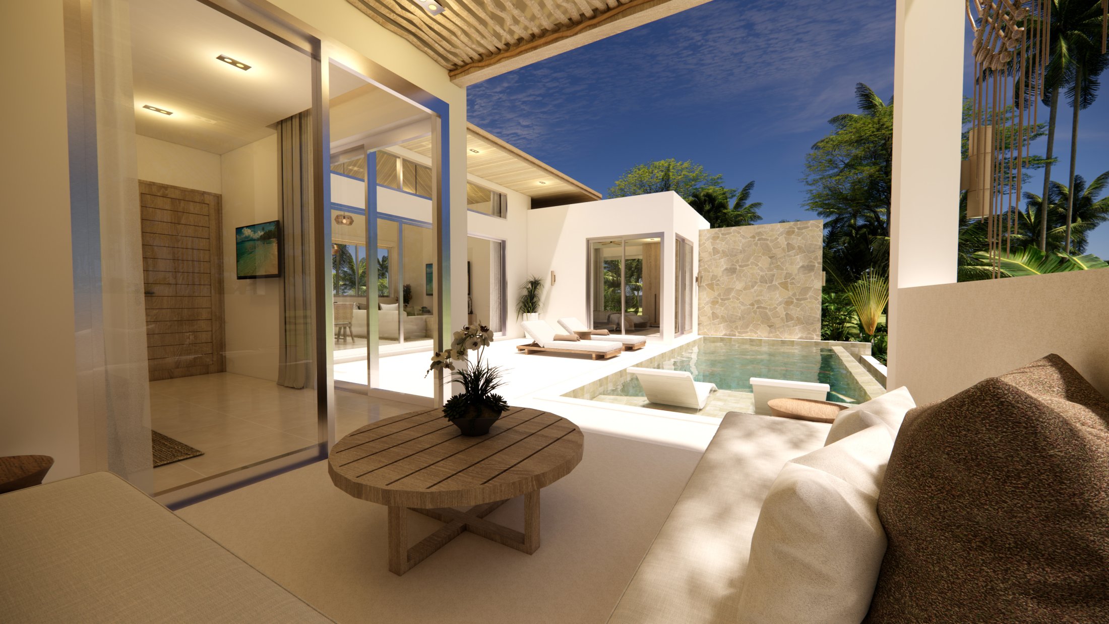AELORA Residence 3 Bedroom Pool Villa (5) Boutique Pool Villas for Sale in Plai Laem, Koh Samui
