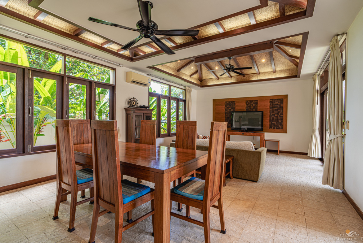 3-Bedroom Pool Villa for Sale in Chaweng Noi, Koh Samui – Tropical Garden, Sea Views & Freehold Option
