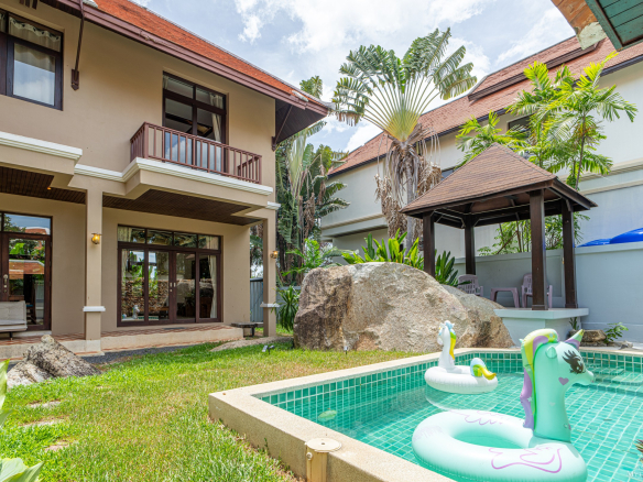 3-Bedroom Pool Villa for Sale in Chaweng Noi, Koh Samui – Tropical Garden, Sea Views & Freehold Option
