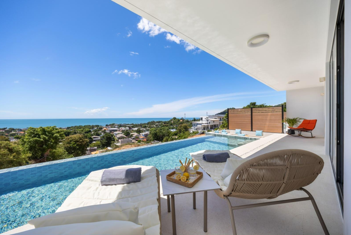 Brand-New 3-Bedroom Smart Pool Villa with Infinity Sea View