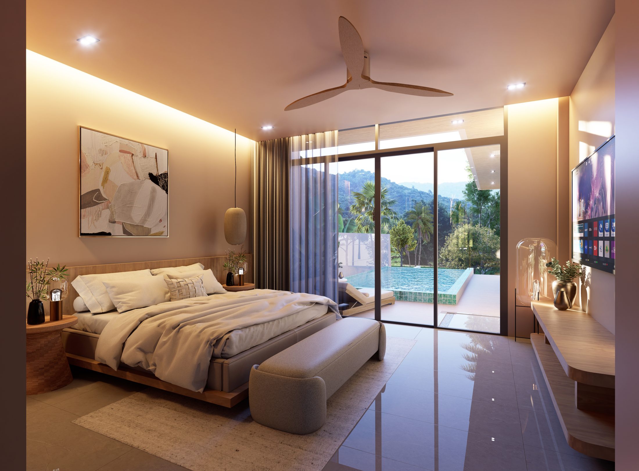 Modern 3-Bedroom Two-Storey Pool Villa for Sale in Plai Laem, Koh Samui