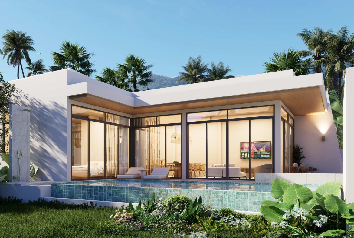 Modern 2-Bedroom Pool Villa for Sale in Plai Laem, Koh Samui