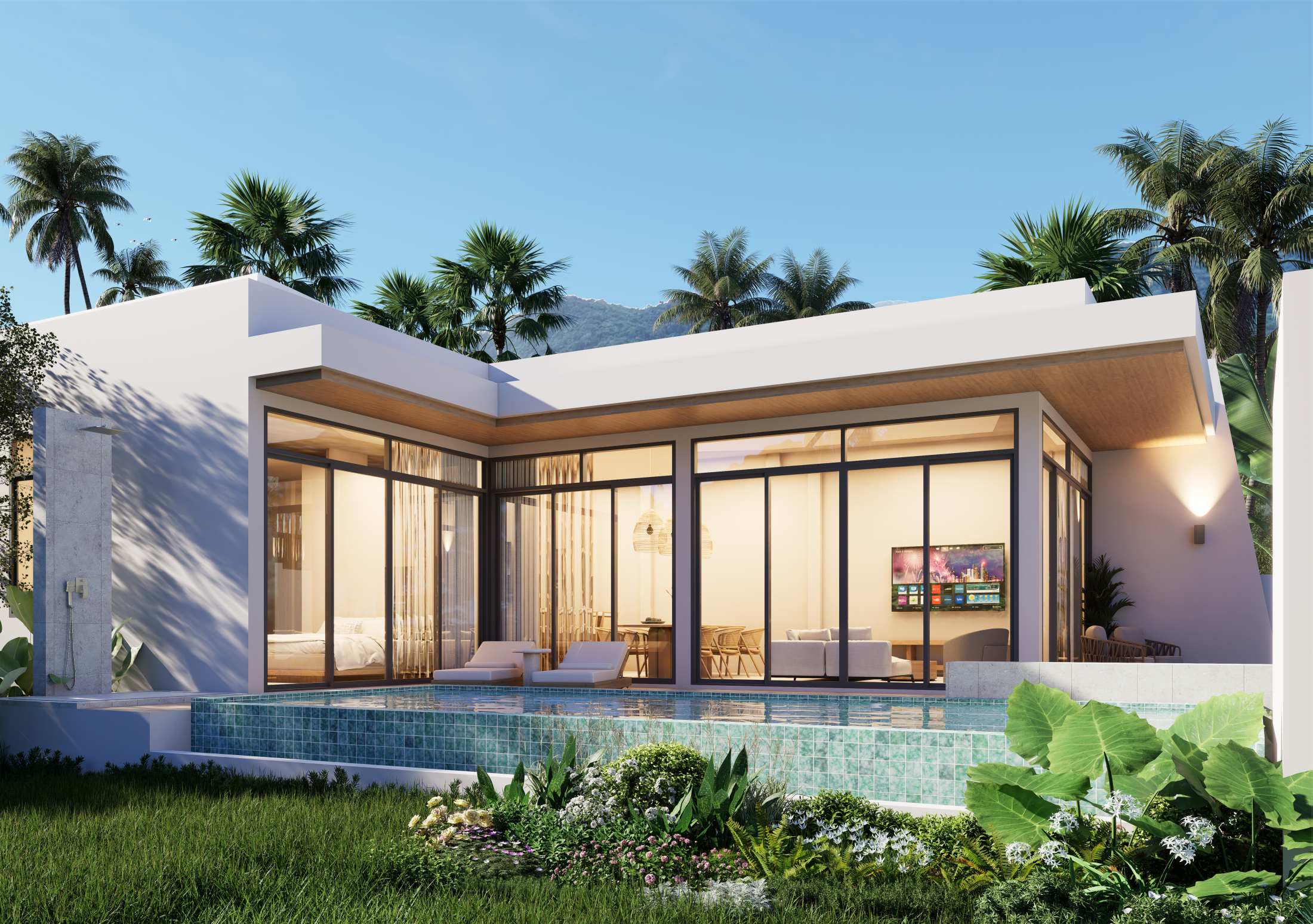 Modern 2-Bedroom Pool Villa for Sale in Plai Laem, Koh Samui