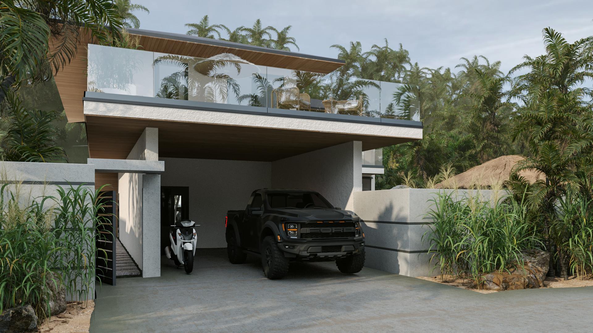 02_villa_render Luxury 3–5 Bedroom Pool Villas in Lamai, Koh Samui