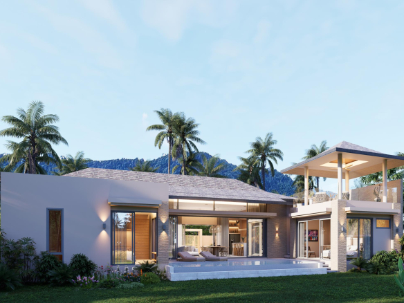 3-Bedroom Single-Storey Pool Villa for Sale in Plai Laem, Koh Samui