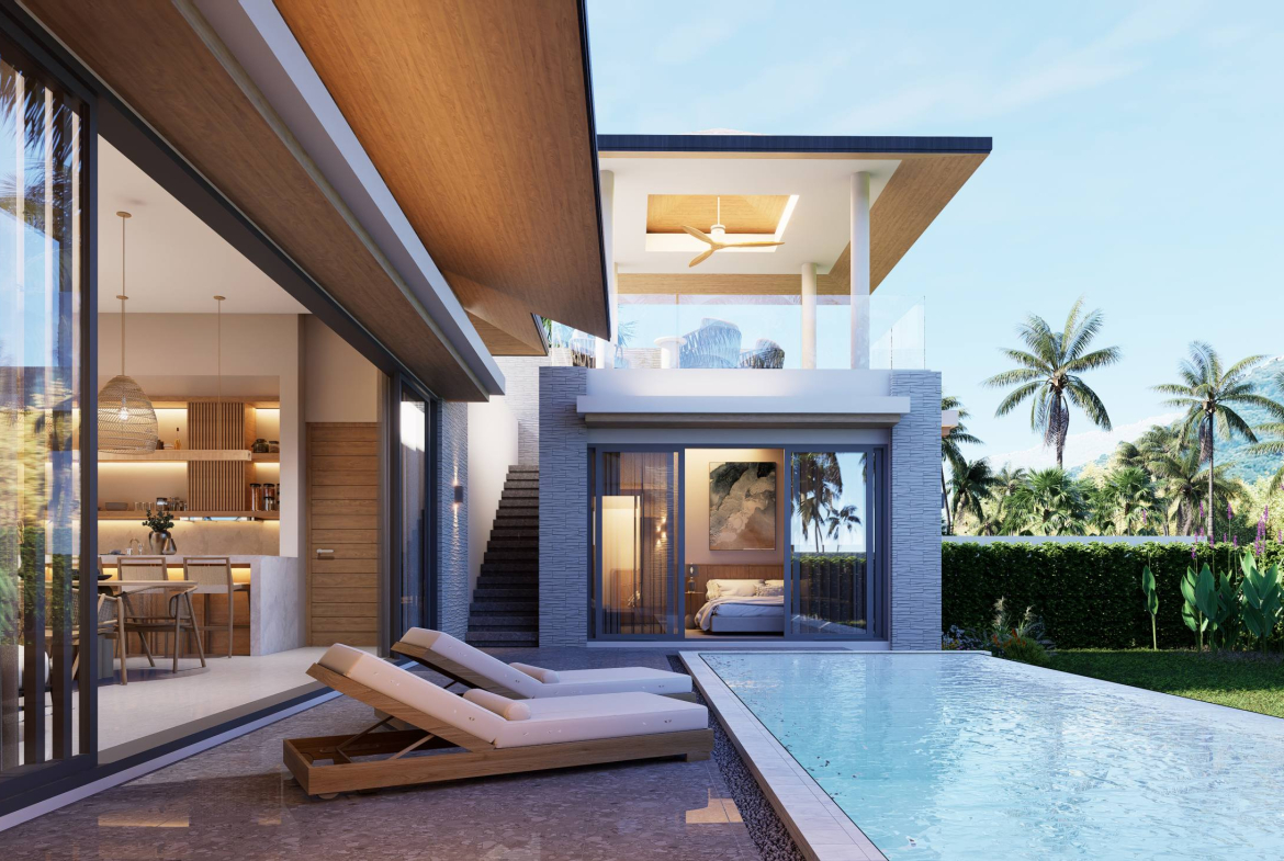 3-Bedroom Single-Storey Pool Villa for Sale in Plai Laem, Koh Samui